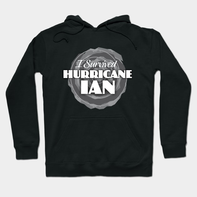 I Survived Hurricane Ian Hoodie by Dale Preston Design